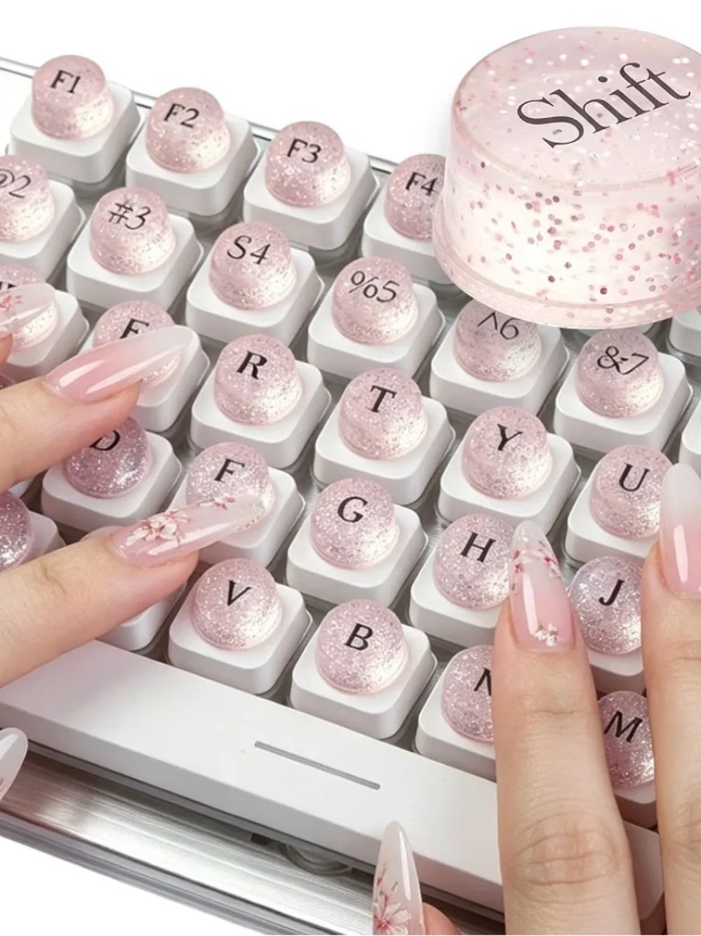 Hello Kitty Pink Keyboard and Matching Mouse Pad Set